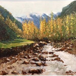 Kamran Ahmed, 30 x 30 Inch, Oil On Canvas, Landscape Painting, AC-KMA-030